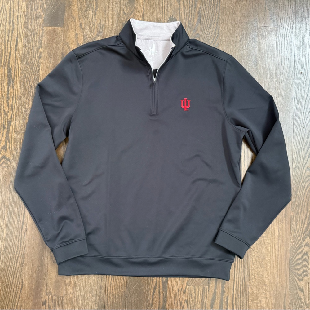 johnnie-O Indiana University IU 1/4 zip performance pullover Medium